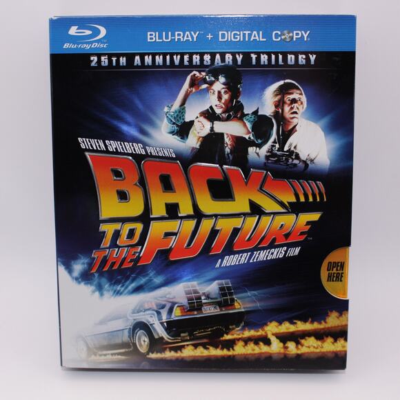 Back to the Future: 25th Anniversary Trilogy (Blu-ray) with Slipcover - Picture 1 of 16